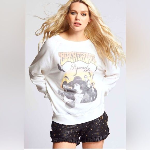 THE BLACK CROWES “Remedy” Oversized Sweatshirt by RECYCLED KARMA. Medium - Picture 1 of 2